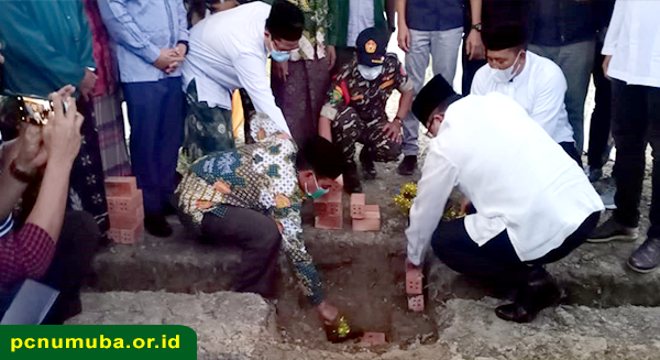 Bupati Hadiri Peletakan Batu Pertama  Gedung MWC NU Bayung Lencir