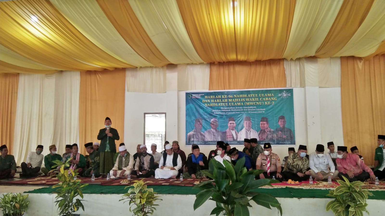 9 Kiyai Menghadiri HARLAH NU di Babat Toman
