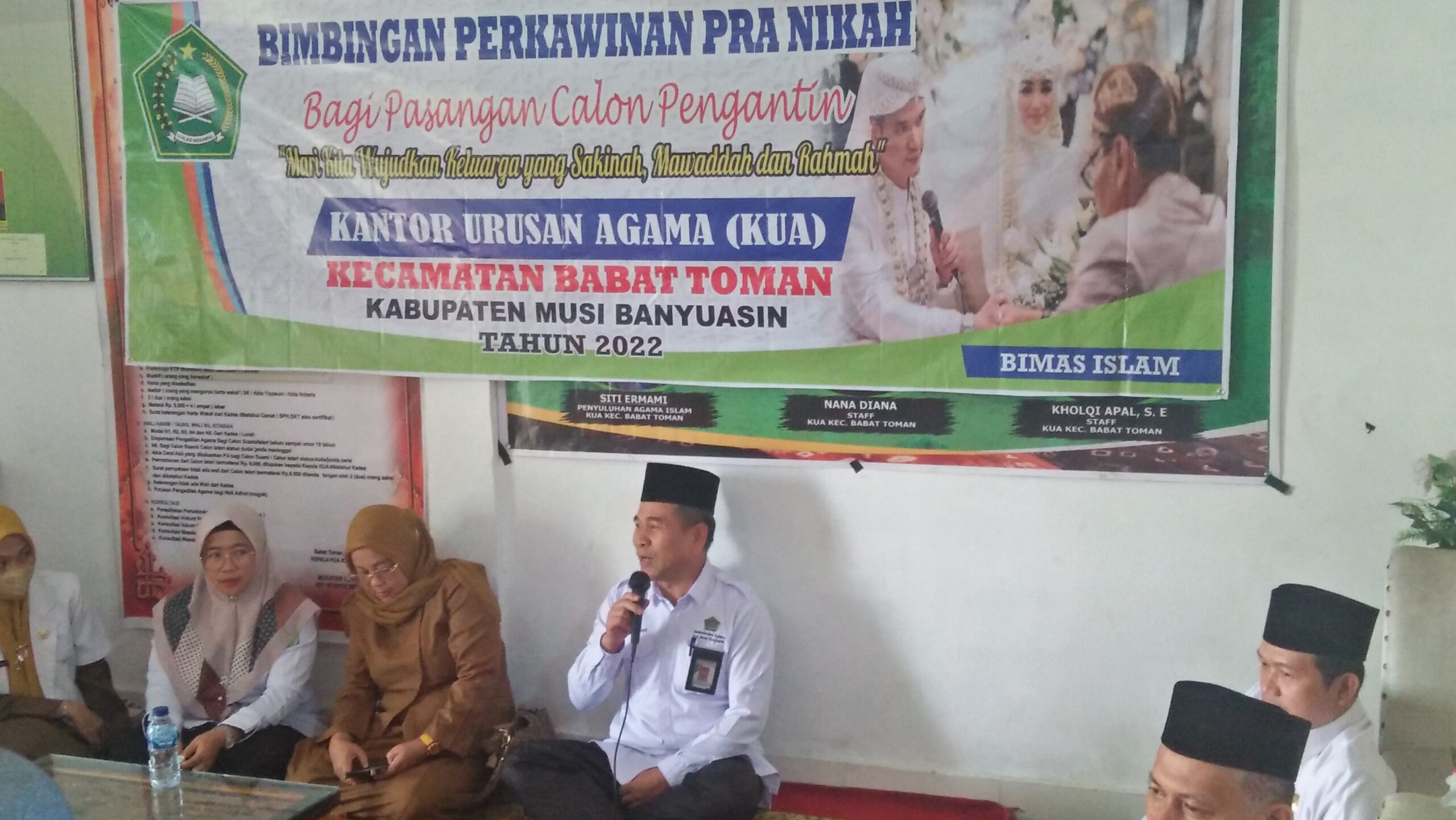 H. Win Hartan Kepala Kemenag Muba Hadiri Bimwin di KUA Babat Toman H. Win Hartan Kepala Kemenag Muba Hadiri Bimwin di KUA Babat Toman
