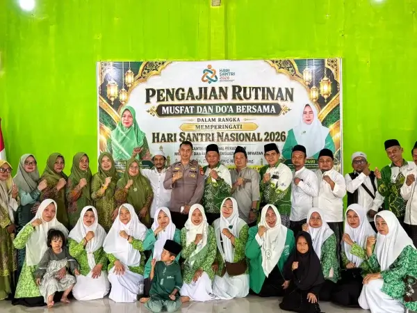 Semarak Hari Santri 2026: Kolaborasi Muslimat dan Fatayat NU Keluang Gelar Pengajian Rutin serta Doa Bersama