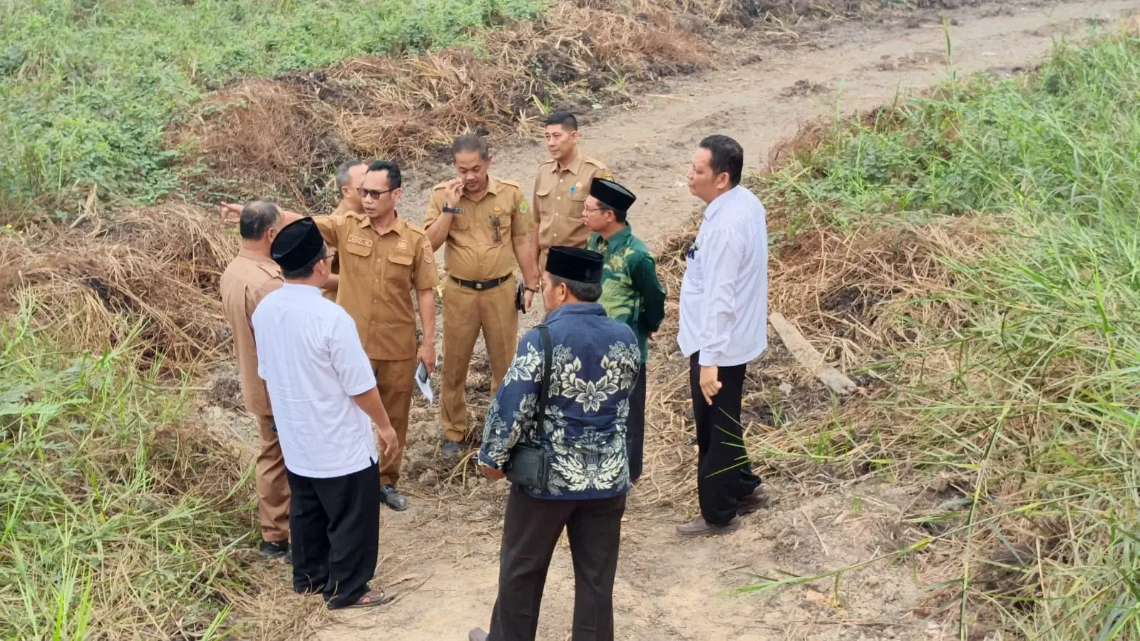 Pastikan Kejelasan Legalitas, Pemkab Muba Tertibkan Batas Tanah Kantor PCNU Muba Seluas 1 Hektar